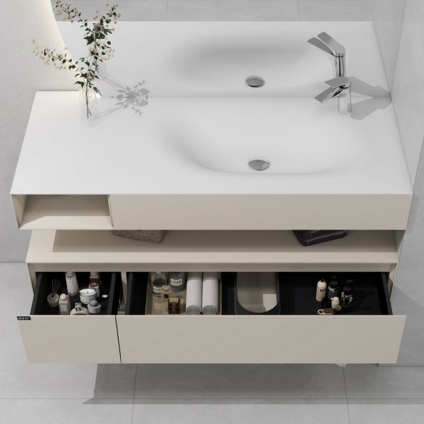 Тумба с раковиной Black&White Universe 9551200R 120 см бежевый