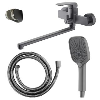 Смеситель для ванны Azario Conda AZ-K1711GR графит