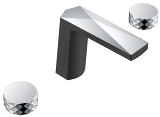 Смеситель для раковины Boheme Venturo 150-BCR-DIAMOND чёрный/хром Смеситель для раковины Boheme Venturo 150-BCR-DIAMOND чёрный/хром