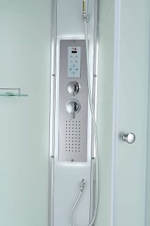 Душевая кабина Avacan C5080LED 80x80 см хром