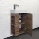 Тумба с раковиной Comforty Матэ 00-00015325 40 см Дуб темно-коричневый