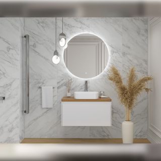 Столешница Velvex Klaufs 90 без отверстий, Invisible Line Столешница Velvex Klaufs 90 без отверстий, Invisible Line