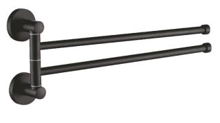 Полотенцедержатель Haiba HB8712 37см чёрный матовый Полотенцедержатель Haiba HB8712 37см чёрный матовый