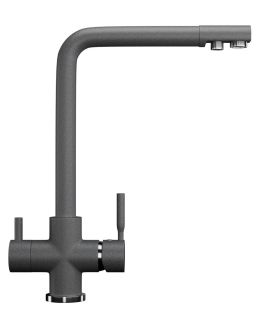 Смеситель для кухни Ulgran Classic U-016-309 с дополнительным краном для питьевой воды тёмно-серый Смеситель для кухни Ulgran Classic U-016-309 с дополнительным краном для питьевой воды тёмно-серый