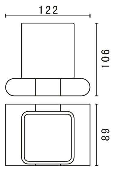 Стакан Art&Max Platino AM-E-3968AL хром Стакан Art&Max Platino AM-E-3968AL хром