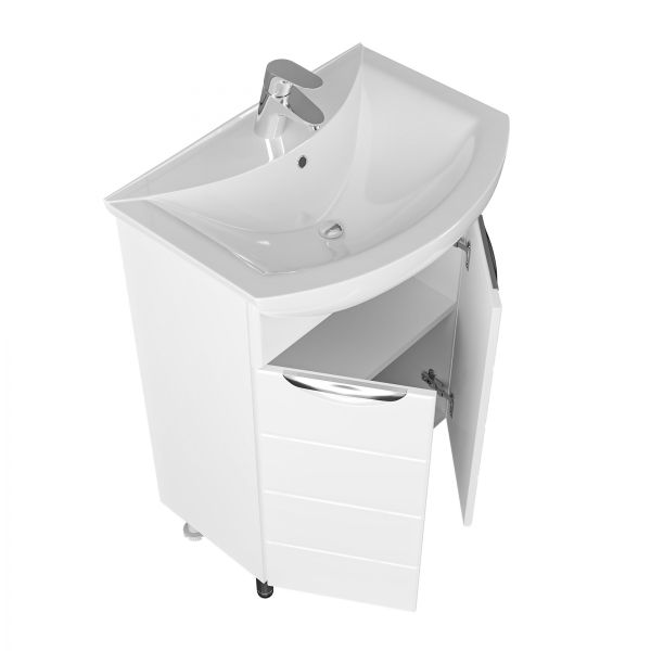 Напольная тумба под раковину Санта Родос 206022 60 см белый