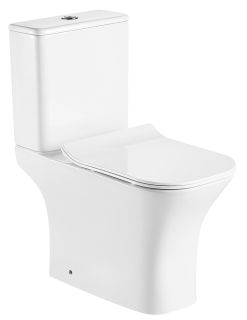 Azario Fretta Square AZ-5121 Унитаз-компакт безободковый, бачок, сиденье Azario Fretta Square AZ-5121 Унитаз-компакт безободковый, бачок, сиденье