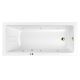Гидромассажная ванна WHITECROSS Wave Slim 0111.160070.100.LINENANO.GL 160x70 см Line Nano золото