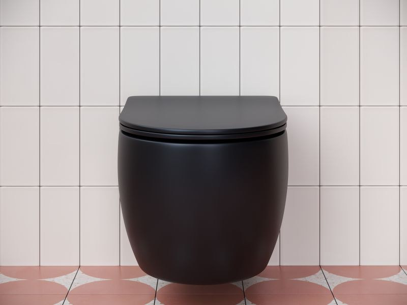Подвесной унитаз Ceramica Nova Play CN3001MB безободковый чёрный матовый Подвесной унитаз Ceramica Nova Play CN3001MB безободковый чёрный матовый