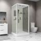 Душевая кабина Niagara Standart ST80/15Q 80x80 см профиль белый стекло прозрачное
