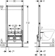 Инсталляция для биде Geberit Duofix 111.520.00.2