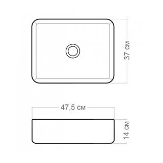 Раковина чаша Maretti UM13NS03-560MR, черный мрамор Раковина чаша Maretti UM13NS03-560MR, черный мрамор