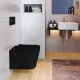 Унитаз Good Door подвесной KVADRO GREY (сиденье дюропласт с микролифтом)