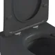 Унитаз Good Door подвесной KVADRO DARK GREY (сиденье дюропласт с микролифтом)