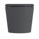 Унитаз Good Door подвесной KVADRO DARK GREY (сиденье дюропласт с микролифтом)