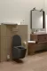 Унитаз Good Door подвесной ROUND DARK GREY (сиденье дюропласт с микролифтом)