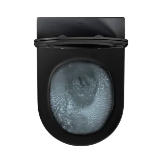 Унитаз Good Door подвесной ROUND DARK GREY (сиденье дюропласт с микролифтом)