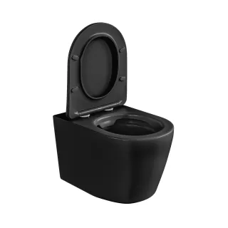 Унитаз Good Door подвесной ROUND DARK GREY (сиденье дюропласт с микролифтом)