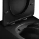 Унитаз Good Door подвесной ROUND DARK GREY (сиденье дюропласт с микролифтом)