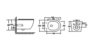 Унитаз Good Door подвесной ROUND NEW RIMLESS (сиденье дюропласт с микролифтом)