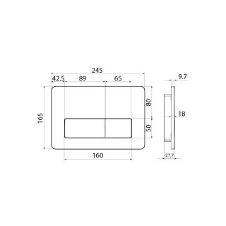 Клавиша смыва IDDIS Unifix белый глянцевый UNI10W0i77 Клавиша смыва IDDIS Unifix белый глянцевый UNI10W0i77