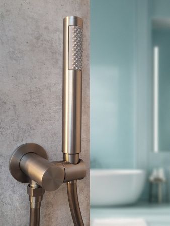 Душевая система AltroBagno Unione 040108 GrMt оружейная сталь
