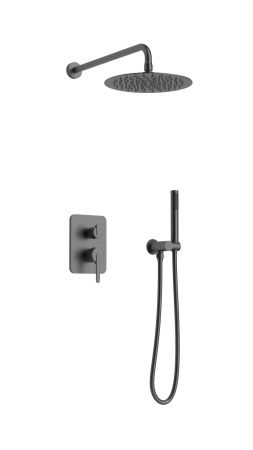 Душевая система AltroBagno Unione 040108 GrMt оружейная сталь