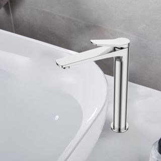 Смеситель для накладной раковины без донного клапана BelBagno UNIQUE-LMC-CRM-W0 Смеситель для накладной раковины без донного клапана BelBagno UNIQUE-LMC-CRM-W0