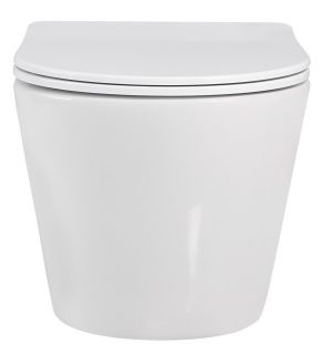 Подвесной унитаз ABBER Bequem AC1102 безободковый белый