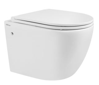 Подвесной унитаз ABBER Bequem AC1103 безободковый белый