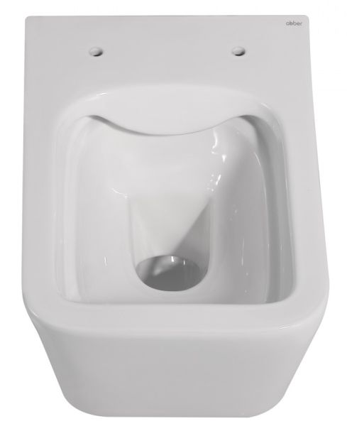 Подвесной унитаз ABBER Rechteck AC1201 безободковый белый