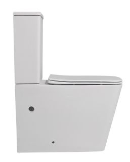 Унитаз-компакт ABBER Rechteck AC1210 безободковый белый