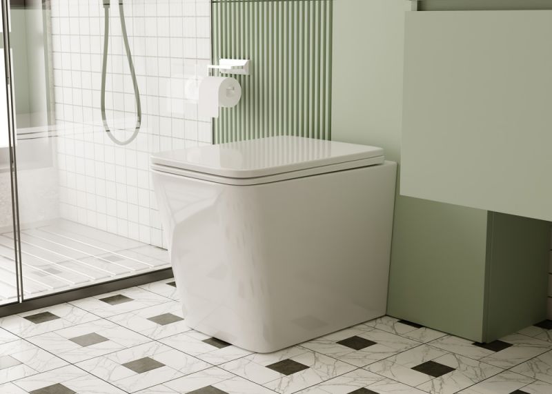 Приставной ABBER Rechteck AC1211 безободковый белый