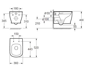 Унитаз Grossman Comfort GR-P3013 подвесной