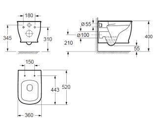 Унитаз Grossman Comfort GR-P3013 подвесной Унитаз Grossman Comfort GR-P3013 подвесной