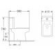 Унитаз-компакт AZARIO ELANA AZ-234 с сиденьем микролифт