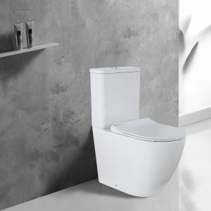 Унитаз-компакт Azario Grado AZ-2141 напольный безободковый с бачком и сидением микролифт