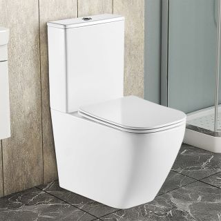 Унитаз-компакт Azario LEVANTO AZ-1228A  безободковый в комплекте с бачком и сиденьем микролифт Унитаз-компакт Azario LEVANTO AZ-1228A  безободковый в комплекте с бачком и сиденьем микролифт