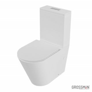Унитаз-компакт напольный Grossman GR-4458MSQ с микролифтом, белый матовый