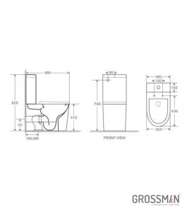 Унитаз компакт Grossman Торнадо GR-4450SQ