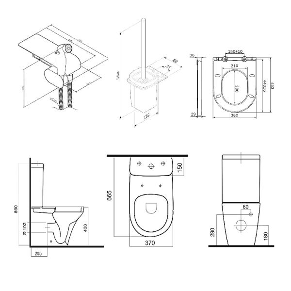 Унитаз подвесной  AM.PM  Inspire CK50C1704W  белый