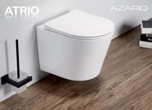 Унитаз подвесной Azario Atrio AZ-2330 безободковый с сиденьем микролифт