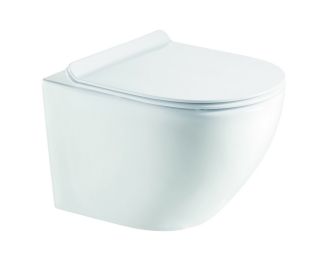 Унитаз подвесной Azario Fora AZ-0067 безободковый с сидением микролифт 520х350х370 Унитаз подвесной Azario Fora AZ-0067 безободковый с сидением микролифт 520х350х370