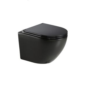Унитаз подвесной Azario Grado AZ-0046-MB SP безободковый с сиденьем микролифт