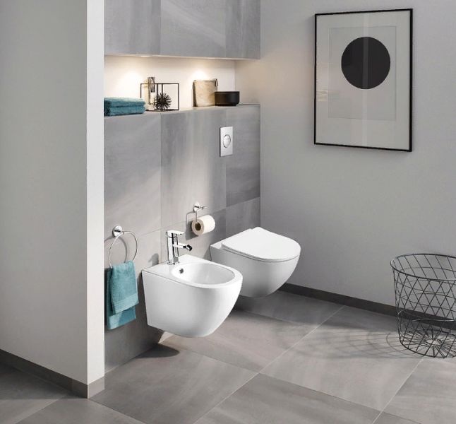 Унитаз подвесной AZARIO MORANO AZ-450W безободковый в комплекте с сиденьем микролифт