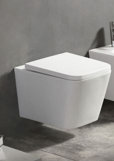 Унитаз подвесной Azario NOVA AZ-2216 безободковый с ультра тонким сиденьем микролифт Унитаз подвесной Azario NOVA AZ-2216 безободковый с ультра тонким сиденьем микролифт
