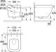 Унитаз подвесной, компактный, GROHE Euro Ceramic, альпин-белый (39206000)