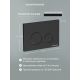 Комплект Ceramicanova подвесной унитаз Play CN3001 инсталляция CN161001 панель смыва CN16-001MB чёрный матовый