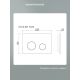 Комплект Ceramicanova подвесной унитаз Play CN3001 инсталляция CN161001 панель смыва CN16-001MB чёрный матовый