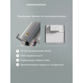Комплект Ceramicanova подвесной унитаз Play CN3001 инсталляция CN161001 панель смыва CN16-002MB чёрный матовый